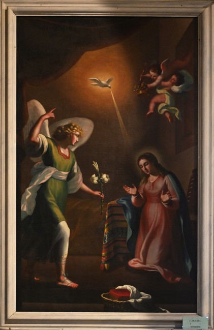 Annunciazione Tela dell'Annunciazione nel santuario di San Francesco da Paola (GE)
