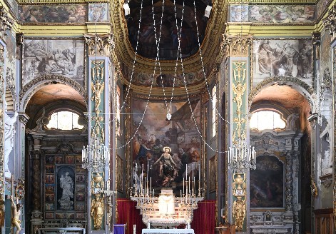 Cappella del Rosario, Abside e cappella della Natività della Chiesa di Santa Maria Assunta in Palmaro (Genova)