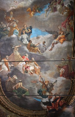 volta affrescata della Chiesa di Santa Maria Assunta in Palmaro (Genova)