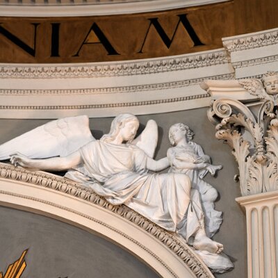Il giudizio di salvezza, sopra l'Altare Maggiore