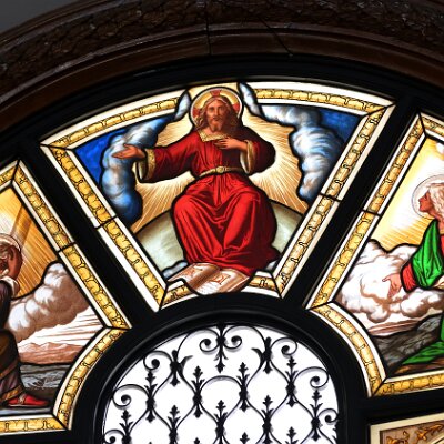 Gesù seduto in trono, Sant'Andrea e Santa Maria Maddalena