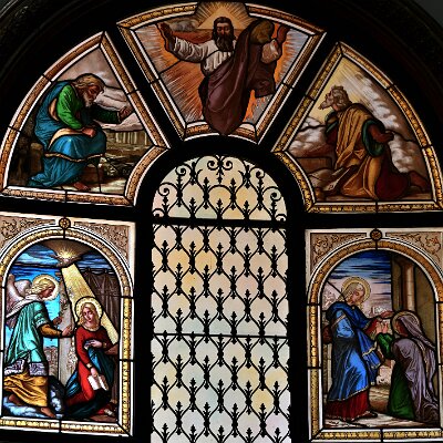 Il Padre ascoltato da Isaia e da Mosé, Annunciazione, Visitazione