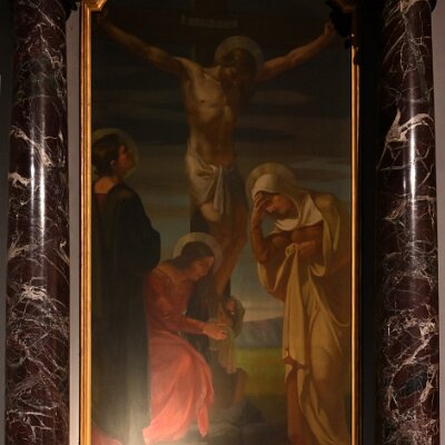Il pianto delle donne sotto il Crocifisso