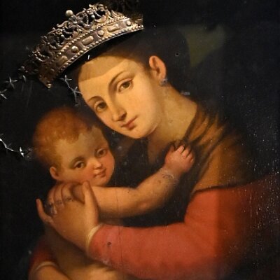 Madonna del Soccorso (tavola di Giovanni Carlone, fine XVII sec.)
