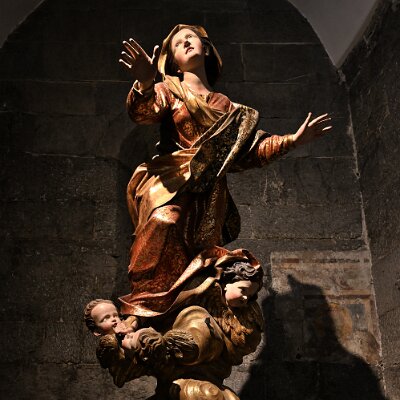 Assunta, statua lignea (Anton Maria Maragliano, 1736)