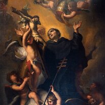 San Filippo Benizzi in adorazione del Crocifisso (Domenico Piola)