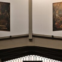 i dipinti di Sant'Andrea davanti al Tirammo e il suo martirio