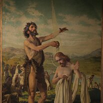 Il battesimo di Gesù (esposto in sacrestia)