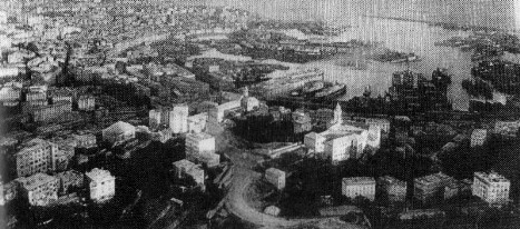 Genova del xix secolo dalle alture di San Teodoro